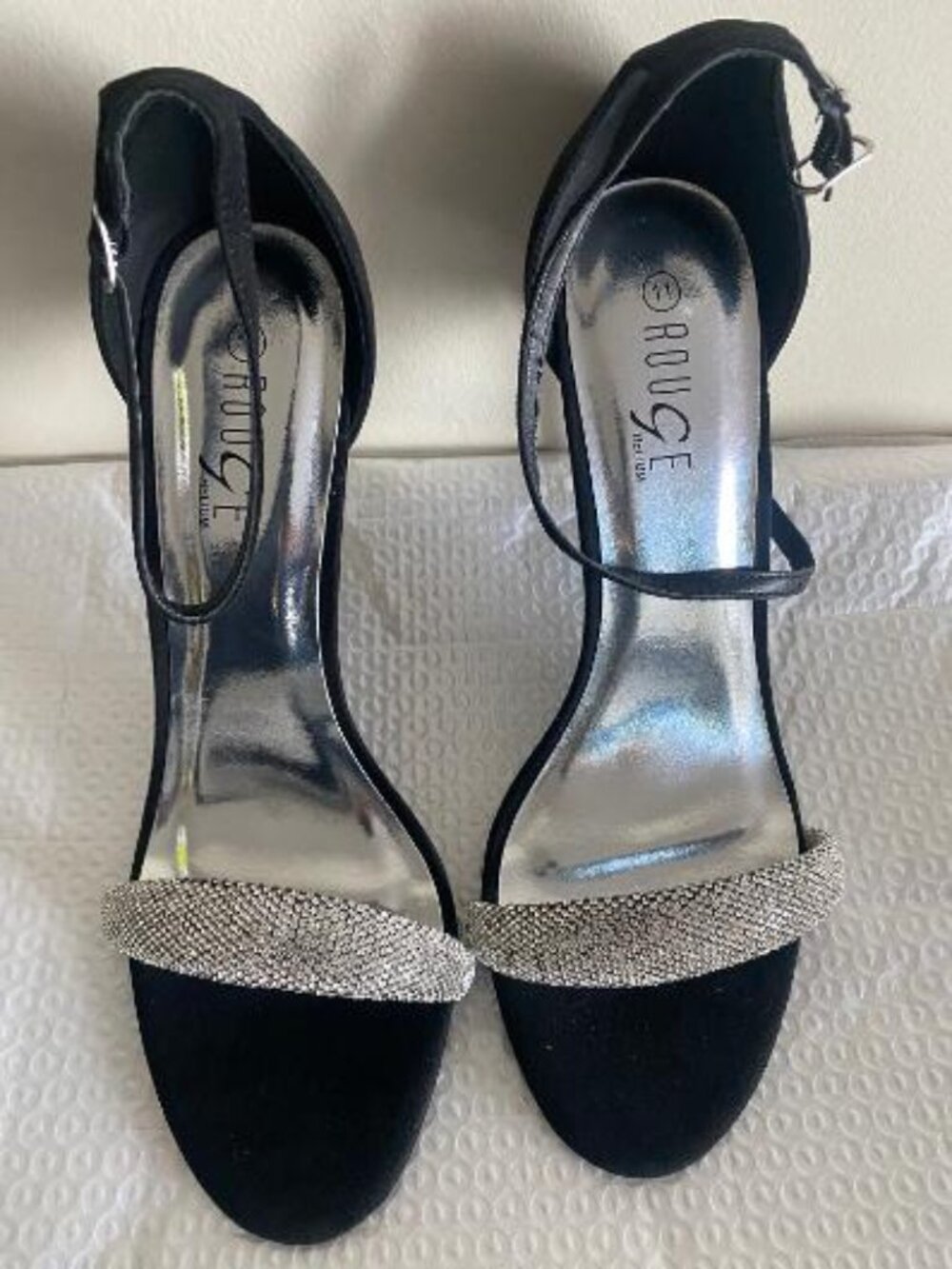 Black Heel - studded strap